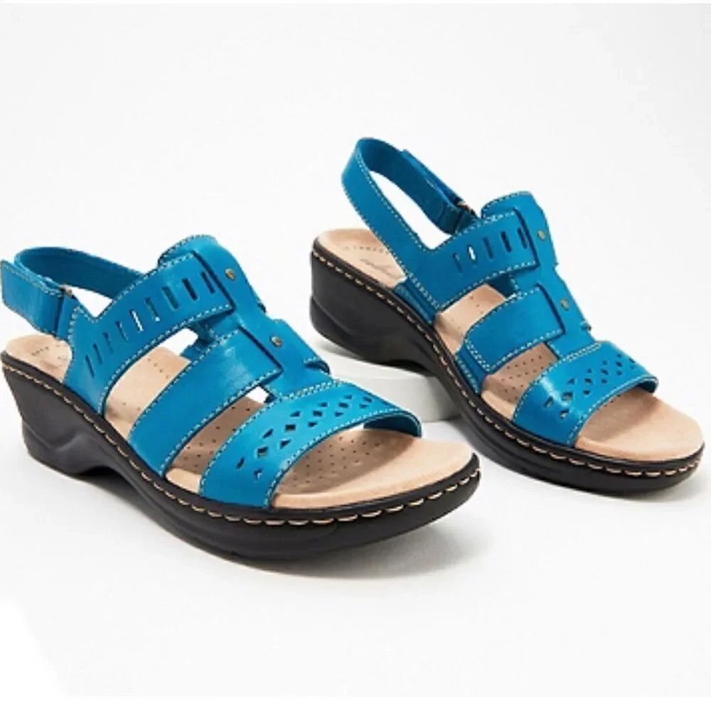 Clarks Lexi Qwin Collection Leather Cut-Out Sandal